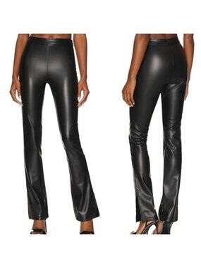 Superdown Hudson Faux Leather Pant - Black